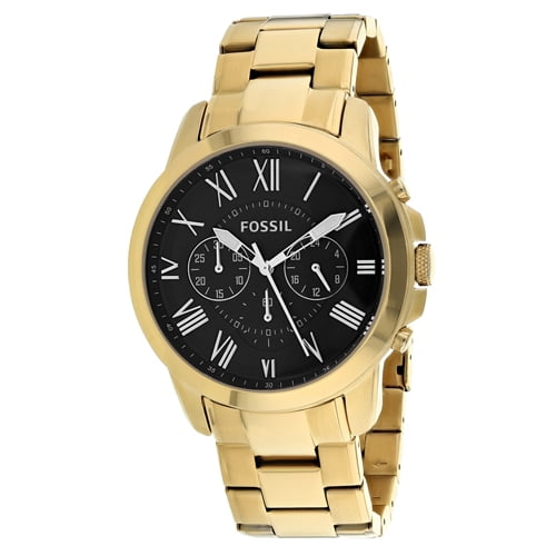 Fossil Men's Grant Watch Quartz Mineral Crystal FS4815