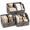 Dark Gray, variant on Homelux Theory 3 Pack Small Closet Storage Bins with Adjustable Divider, Trapezoid Collapsible Fabric Shelf Baskets, 16.5 x 11 x 7.5 Inches (Ivory)