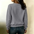 thumbnail image 6 of Horkkom Sweatshirts for Women V Neck Cropped Pullover Long Sleeve Sweatshirts Trendy Casual Comfy Tops S, 6 of 6