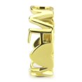 thumbnail image 3 of Bague en Acier Inoxydable avec Pierre pour Femmes, Style Pierre Sans Pierre, Taille 6, 3 of 4