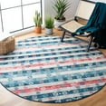 thumbnail image 2 of SAFAVIEH Madison Hayden Geometric Area Rug, Navy/Ivory, 8' x 10', 2 of 9