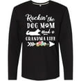 thumbnail image 3 of Inktastic Rockin' the Dog Mom and Grandma Life Long Sleeve T-Shirt, 3 of 5