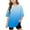 Blue, variant on Shirts for Teens Girls Baggy Round Neck Blouse for Girls Short Sleeve Shirts Gradient Blouses Girls Blouses Size 14-16 New Arrivals