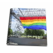 3dRose Rochester, New York, gay rainbow flag, Pride Festival - Mini Notepad, 4 by 4-inch