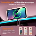 thumbnail image 2 of Funda magnética para iPhone 14 y iPhone 13, compatible con MagSafe, diseño de marco ondulado transparente 2025, borde suave, bonita funda protectora mate transparente a prueba de golpes, 2 of 7