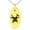 Gold, variant on Stainless Steel Hephaestus Greek God of Blacksmith & Fire Engraved Small Oval Charm Pendant Necklace