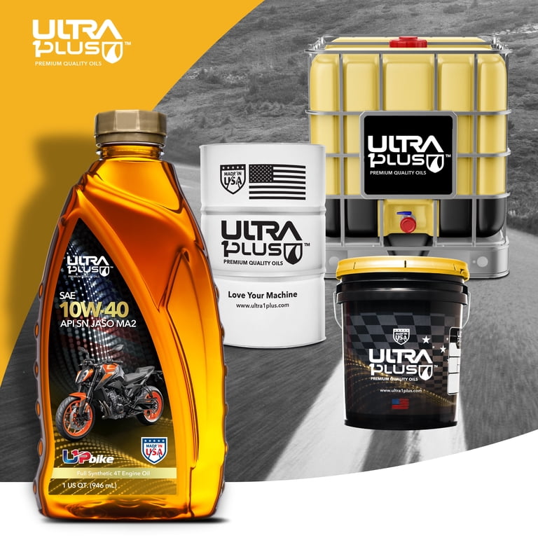 Ultra1Plus SAE 10W-40 Full Synthetic 4T Engine Oil, API SN, JASO