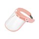 thumbnail image 3 of Protector facial transparente para mujer y hombre, versátil, reutilizable, protector facial completo contra salpicaduras rosa, 3 of 9