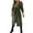 Army Green, variant on Kaemgyyd Womens Classic Wool Blend Coat Lapel Open Front Belted Long Jacket Winter Work Office Outwear with Pocketed