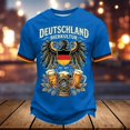 thumbnail image 2 of Telankuip Mens Traditional German Bavarian Oktoberfest T-Shirt Summer Short Sleeve Festival Graphic Tee Classic Crew Neck Retro Pattern Printed Casual Tops Streetwear 1-Blue M, 2 of 4