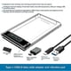 thumbnail image 2 of USB3.2 External HDD Case 5Gbps 2.5 Inch Hard Disk Case Hard Drive Enclosure SATA HDD SSD Storage C, 2 of 5