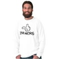 thumbnail image 3 of Cute Cartoon Lovers His Hers Set Men's Big & Tall Long Sleeve Graphic Tee Brisco Brands 2X, 3 of 6