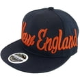 thumbnail image 1 of New England Men's Offset Cursive Script Adjustable Snapback Baseball Cap (Navy), 1 of 1