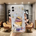 thumbnail image 3 of Funda de teléfono suave de lujo con diseño de dibujos animados de Snoopy, el amigo de Charlie Brown y Peanut para iPhone 11, 12, 13, 14 y 15 Pro Max con carcasa de diamante, 3 of 5