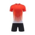 thumbnail image 6 of Kids' Dynamic 5-15Y 2 Piece Training Set, Short Sleeve Soccer Top & Shorts, Casual Sport Outfit Orange 11-12 Years, 6 of 6