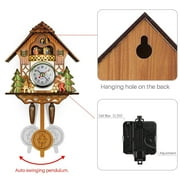 Sorven Home Decor Cuckoo Clock, Black Forest House Antique Clock 1.5V for Living Room