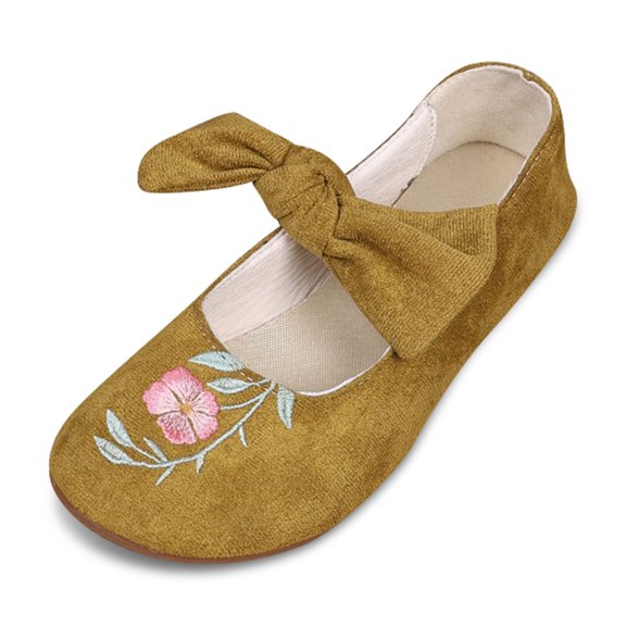 Womens Shoes,Casual Shoes Embroidered Easy On for Everyday Wear Comfortable Flat Casual Shoes for Casual Outfits,Shoes for Women,Yellow,7.5