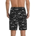 thumbnail image 3 of Naloa Travel The World Men's Short Pajama Pants, Lounge Comfort Shorts with Elasticized Waistband and Side Pockets - XX-Large, 3 of 9
