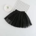 thumbnail image 2 of LIIPEE Summer Skirts For Girls Kids Casual Solid Color Flared A Line Elastic Waist Party Comfortable Breathable Lightweight Soft Cute Daily Fashion Mesh Mini Skirt,2-3 Years, 2 of 3