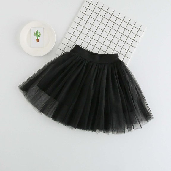 Girls Summer Skirt With Flared A Line Waistband Casual Party Dress For Toddler Kids