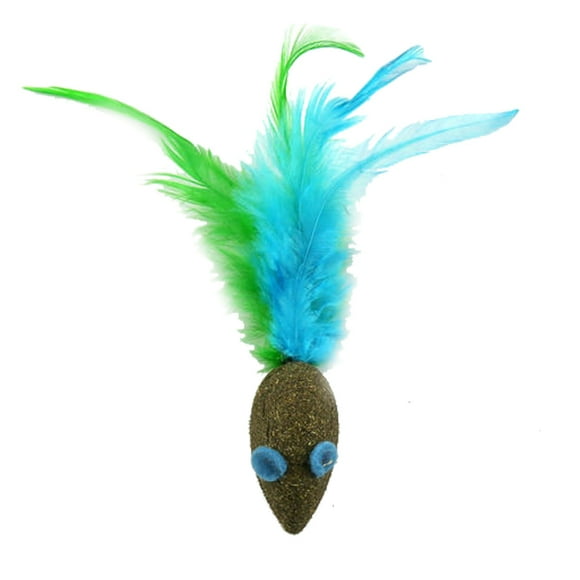 Cat Catnip Toy Vegetable Flavor Artificial Feather Mouse Catnip Toy Cat Chew Toy