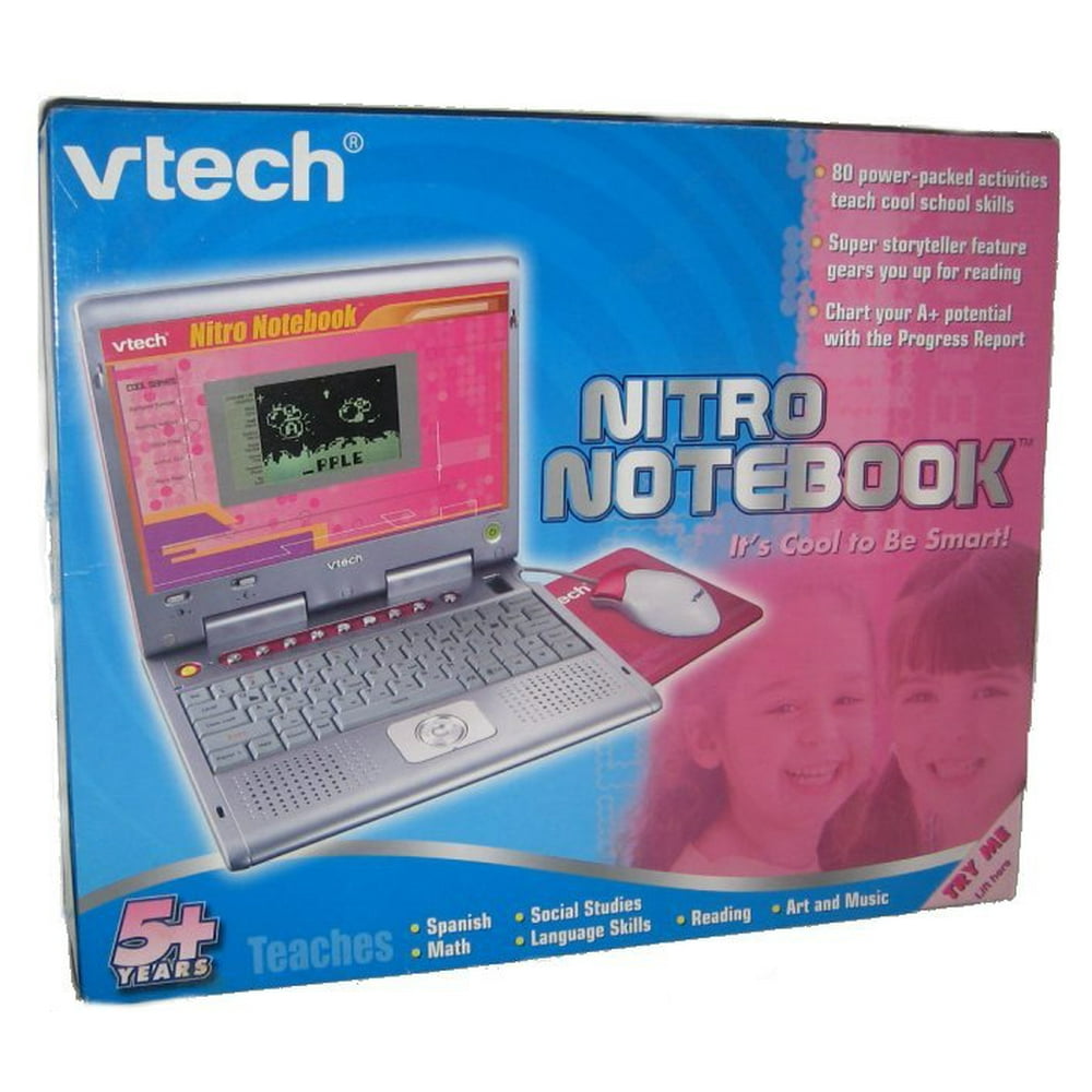 VTech Grade School Learning Nitro Web Notebook Pink Kids Electronic Toy