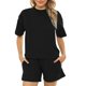 thumbnail image 1 of Tops de Verano de Mujer Casual, Suelto Casual de Dos Piezas, Manga Corta Y Bolsillo Shorts Set, 1 of 6