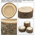 thumbnail image 3 of Topboutique Wooden Tealight Candle Holders Wood Votive Candle Holders Rustic Candle Stands Tealight Holders Round Tea Light Holders for Christmas Wedding Party Festival Decoration,12 Pcs,2.4''W*1"H, 3 of 7