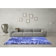 thumbnail image 3 of Ahgly Company Indoor Rectangle Abstract Blue Modern Area Rugs, 2' x 5', 3 of 4
