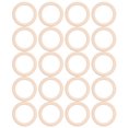 thumbnail image 1 of 20 anillos de dentición de madera natural para bebés, joyería artesanal, colgante circular, accesorio para hacer manualidades, 70 mm, 1 of 14