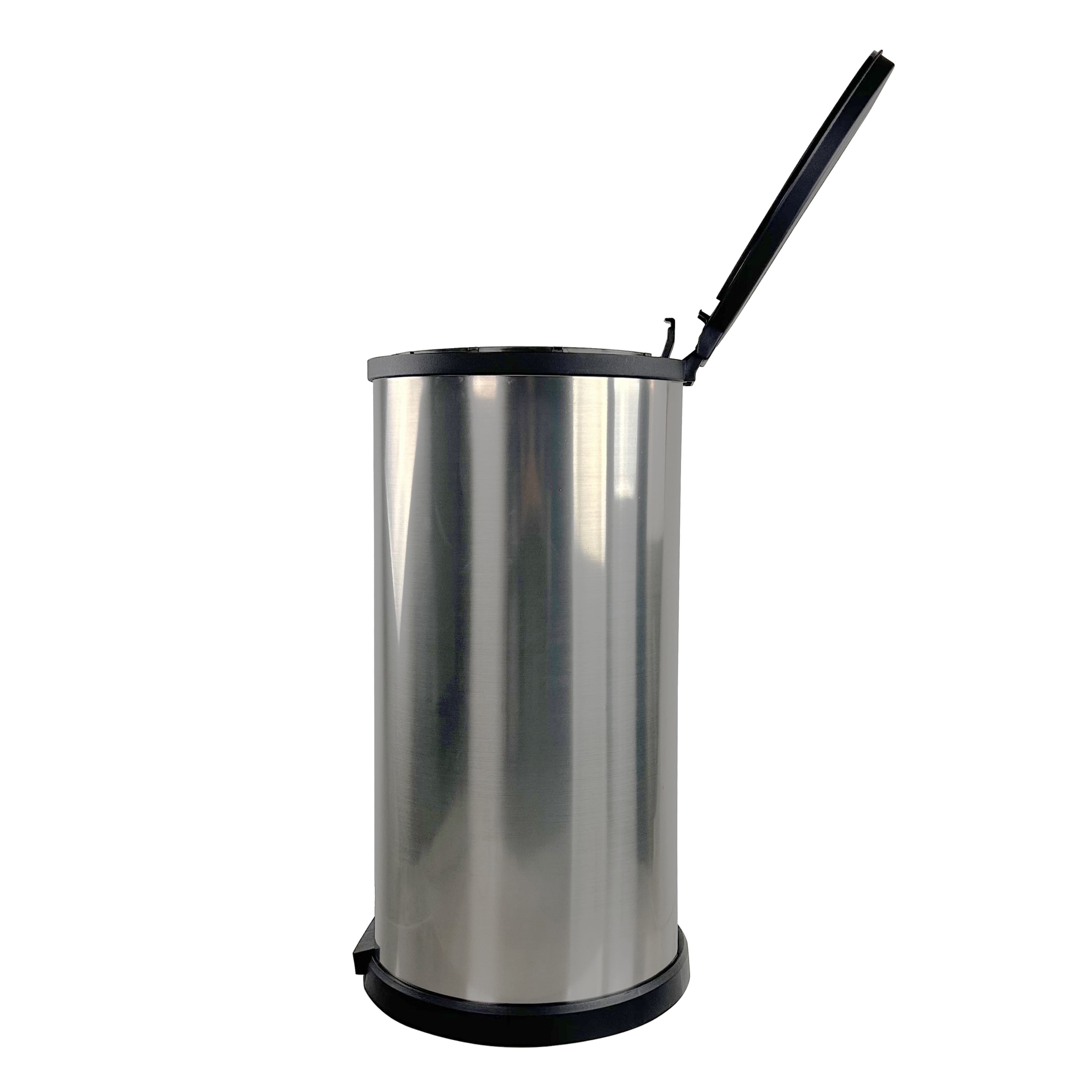 Mainstays 7.9 gal / 30 L Round Stainless Steel Office Garbage Can with Lid