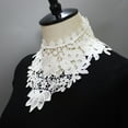 thumbnail image 3 of Collar falso para mujer, elegante y desmontable, para vestido, suéter y fiesta. Blanco 36cm, 3 of 7