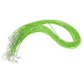 thumbnail image 4 of 20pcs 1.5mm Cordón de cuero Cadena de cuerda Broche de ngosta Colr Verde cro Zulema Collar de cadena de cordón de cera, 4 of 7