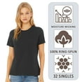 thumbnail image 7 of BELLA + CANVAS Women’s Relaxed Jersey Tee 100% Ring-Spun Cotton Short Sleeve Crew Neck T-Shirt (Asphalt, L), 7 of 7