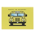 thumbnail image 1 of School Bus Cutting Board, Funky Illustration of 4 Wheel Transport, Decorative Tempered Glass Cutting and Serving Board, in 3 Sizes, by Ambesonne, 1 of 2
