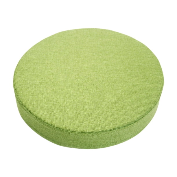Cojín de asiento redondo de 14 pulgadas, cómodo, antideslizante, desmontable, , para silla, taburete, para jardín, hogar, comedor, sofá. Verde