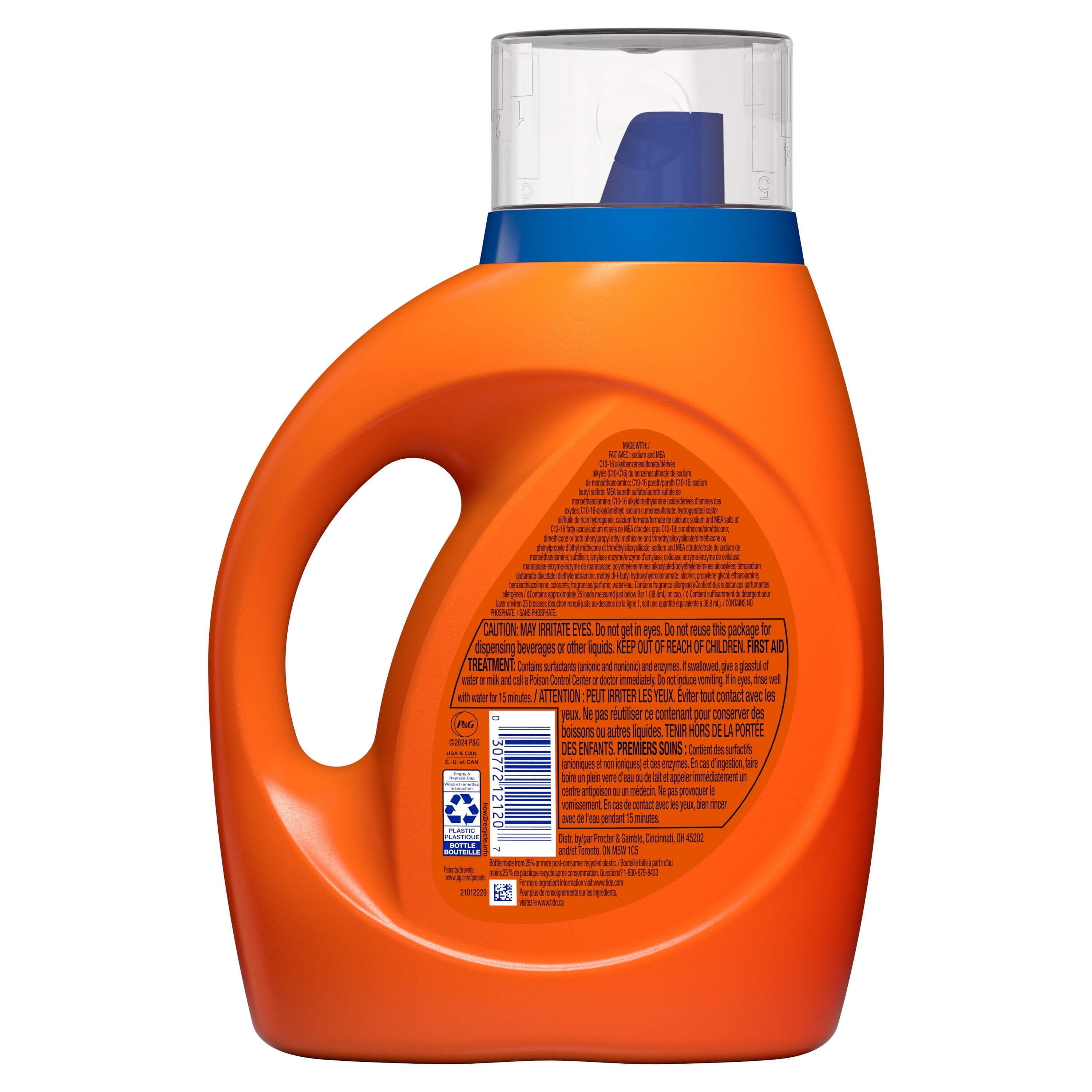 Tide Laundry Detergent Liquid with 6X Boosted Cleaning Power, Original Scent, 32 fl oz, 25 Loads
