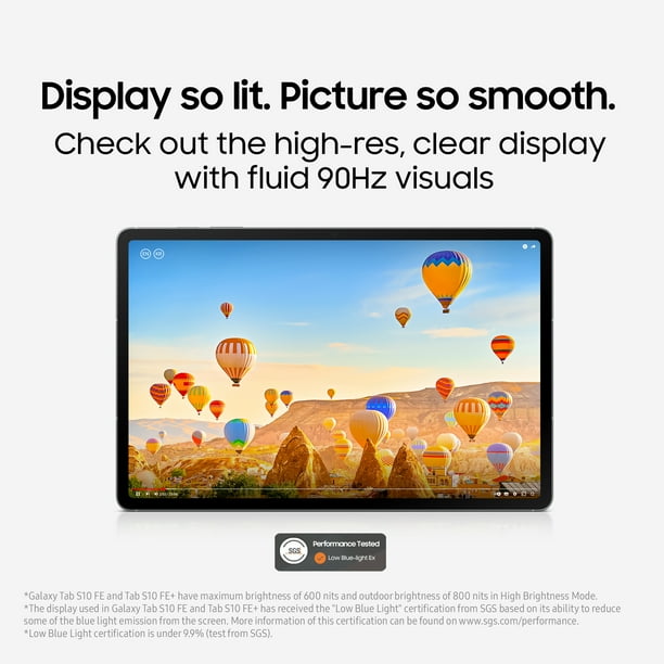 Samsung Galaxy Tab S10 FE+, 8GB+128GB, Silver, Galaxy Tab S10 FE+