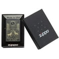 thumbnail image 5 of Zippo Wolf Tarot Card Black Matte Pocket Lighter, 5 of 7