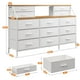 thumbnail image 3 of Cómoda de Dormitorio con 13 cajones, cómoda Grande con Espacio de Almacenamiento, Estructura de Metal, cómoda con Espacio de Almacenamiento para Dormitorio, Ropa (Blanco), 3 of 7