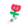 thumbnail image 1 of Portatarjetas retráctil para carrete de identificación, cordón retráctil de 65cm, regalo para el Día de las enfermeras, colgante con Clip, colgador de Flor, 1 of 8