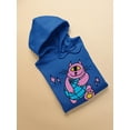 thumbnail image 3 of Cat W Globe Rave Style Hoodie Men -Image by Shutterstock, Male Large, 3 of 4