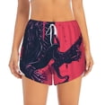 thumbnail image 2 of Disketp Rock Skull Guitarist Women's Shorts Workout Shorts for Athletic Gym Running Shorts with Phone Pockets-Small, 2 of 7