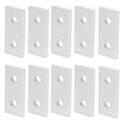 thumbnail image 4 of 10Pcs 2 Hole Joining Plate Aluminum Flat Connecting Reinforcement Plate for Vertical Connection in Construction Frame Structure, 4 of 7