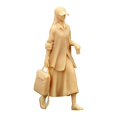 thumbnail image 1 of Figura de niña en miniatura a escala 1/64, personas en miniatura, robustas, simulación, coleccionables, resina Sin pintar, 1 of 6