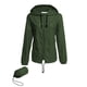 thumbnail image 1 of Chubasquero Avoogue, cortavientos, impermeable, talla grande, color verde, 3XL, 1 of 5