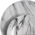 thumbnail image 5 of Fine Marble 16 Piece Stoneware Dinnerware Set in Black and White, 5 of 6