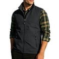thumbnail image 3 of Frnrwgo Men's Vest Sleeveless Stand Collar Zipper Multi-Pocket Solid Color Outdoor Utility Vest, 3 of 10