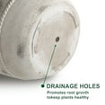 thumbnail image 6 of [3-Piece Set] 17/12/9 Inch Modern Concrete Planters - with Drainage Holes & Rubber Plugs, Heavy-Duty Indoor/Outdoor Flower Pots (SH007), 6 of 14