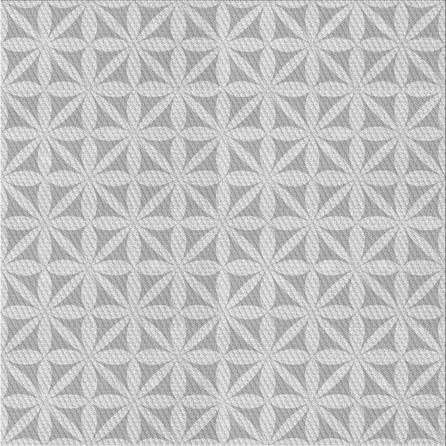 Ahgly Tapis d'Intérieur Lavable en Machine Carré Transitionnel Gris Foncé, 7 Pieds Carré